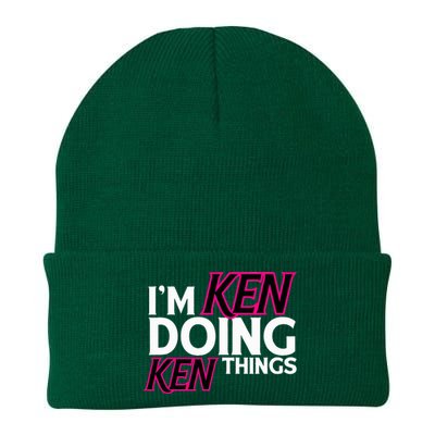 I'm Ken Doing Ken Things Funny First Name Ken Sarcastic Knit Cap Winter Beanie