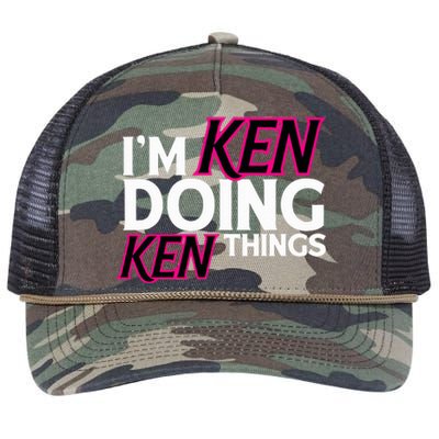 I'm Ken Doing Ken Things Funny First Name Ken Sarcastic Retro Rope Trucker Hat Cap