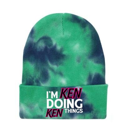 I'm Ken Doing Ken Things Funny First Name Ken Sarcastic Tie Dye 12in Knit Beanie