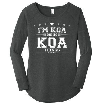 Im Koa Doing Koa Things Women's Perfect Tri Tunic Long Sleeve Shirt