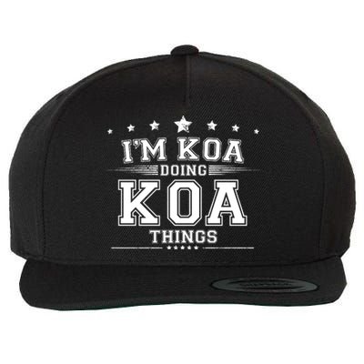 Im Koa Doing Koa Things Wool Snapback Cap