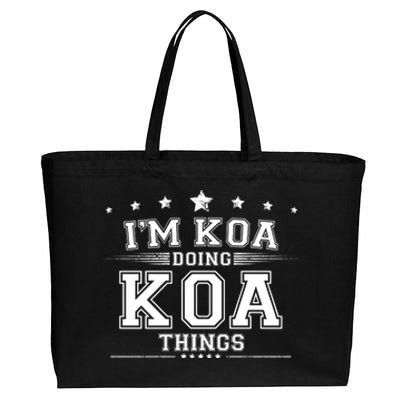 Im Koa Doing Koa Things Cotton Canvas Jumbo Tote