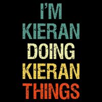IM Kieran Doing Kieran Things Personalized First Name Gift Mesh Reversible Basketball Jersey Tank