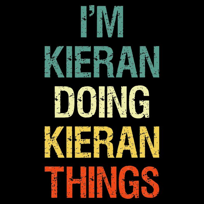 IM Kieran Doing Kieran Things Personalized First Name Gift Mesh Reversible Basketball Jersey Tank