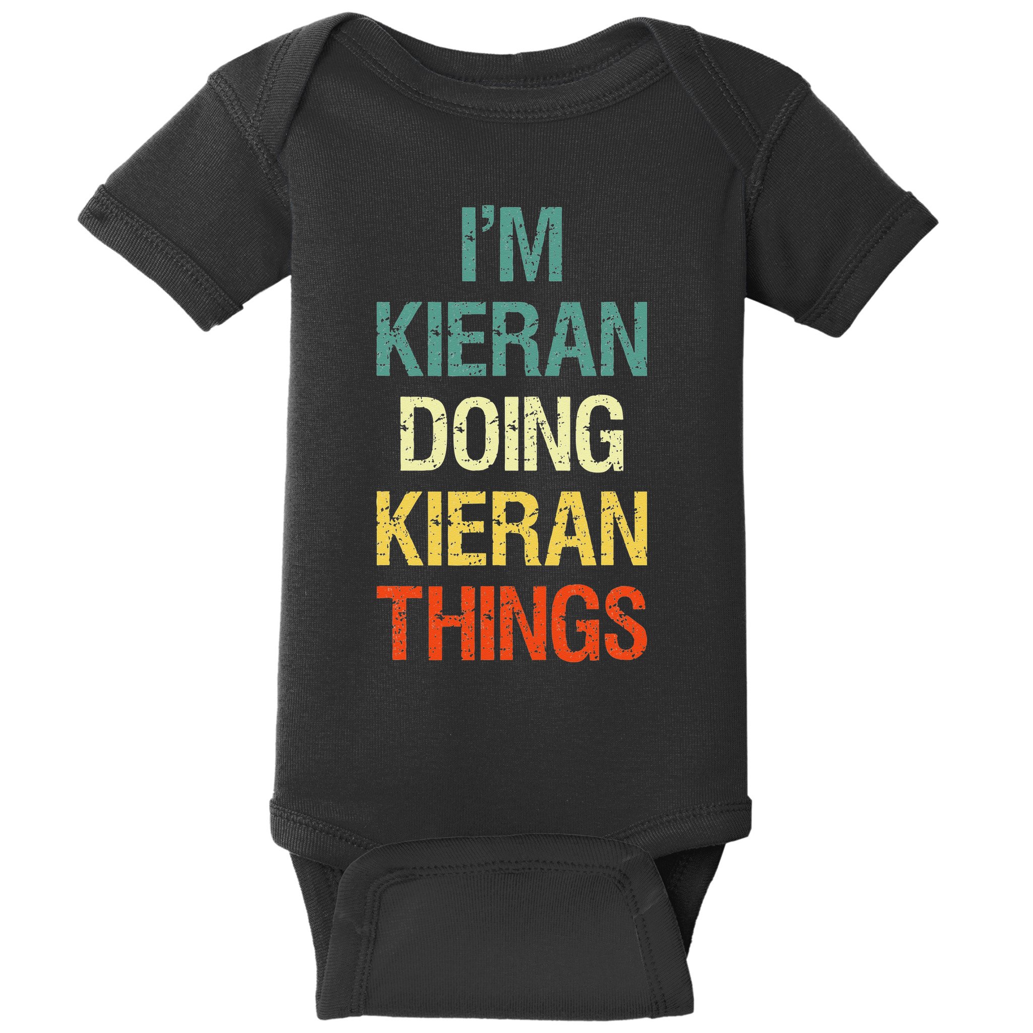 IM Kieran Doing Kieran Things Personalized First Name Gift Baby Bodysuit