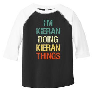 IM Kieran Doing Kieran Things Personalized First Name Gift Toddler Fine Jersey T-Shirt