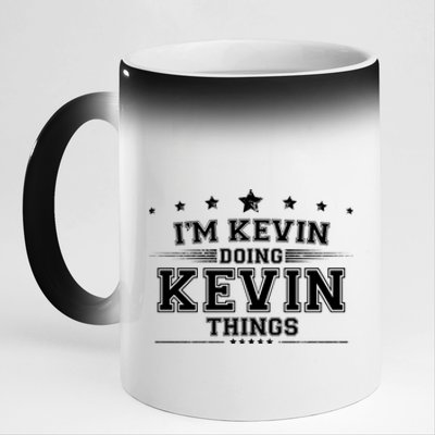 Im Kevin Doing Kevin Things 11oz Black Color Changing Mug