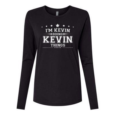 Im Kevin Doing Kevin Things Womens Cotton Relaxed Long Sleeve T-Shirt