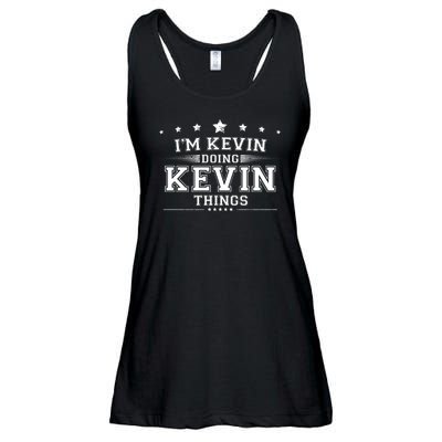 Im Kevin Doing Kevin Things Ladies Essential Flowy Tank