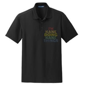 IM Kane Doing Kane Things Funny Personalized Name Dry Zone Grid Polo