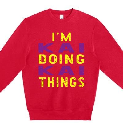 IM Kai Doing Kai Things Premium Crewneck Sweatshirt