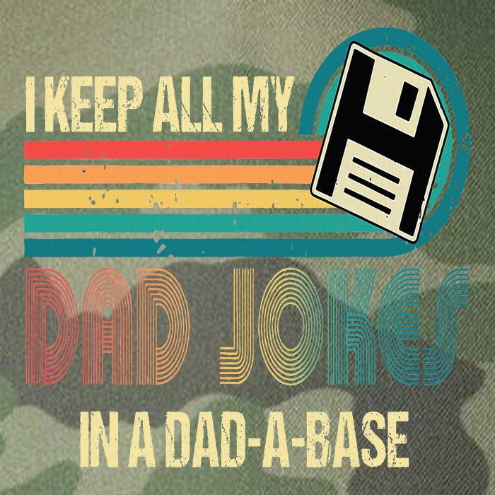 I Keep Dad Jokes In A Dad A Base Funny Fathers Day Legacy Tie Dye Trucker Hat