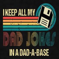 I Keep Dad Jokes In A Dad A Base Funny Fathers Day Ladies PosiCharge Tri-Blend Wicking Tank