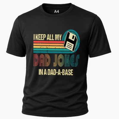 I Keep Dad Jokes In A Dad A Base Funny Fathers Day Performance Shirt