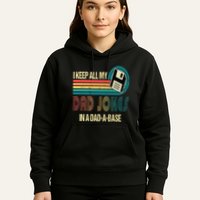 I Keep Dad Jokes In A Dad A Base Funny Fathers Day Hoodie
