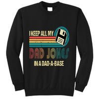 I Keep Dad Jokes In A Dad A Base Funny Fathers Day Sweatshirt