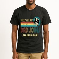 I Keep Dad Jokes In A Dad A Base Funny Fathers Day Tall T-Shirt