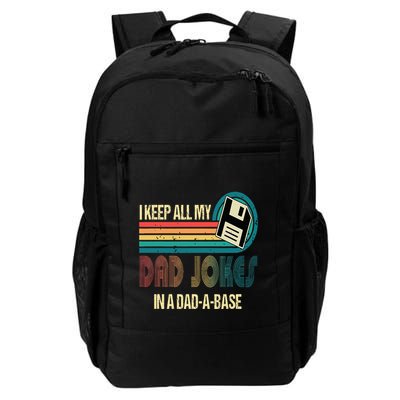 I Keep Dad Jokes In A Dad A Base Funny Fathers Day Backpack