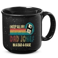 I Keep Dad Jokes In A Dad A Base Funny Fathers Day 15oz Campfire Ceramic Mug