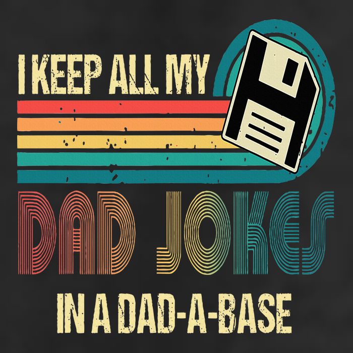 I Keep Dad Jokes In A Dad A Base Funny Fathers Day Beanie