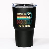I Keep Dad Jokes In A Dad A Base Funny Fathers Day Tumbler