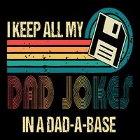 I Keep Dad Jokes In A Dad A Base Funny Fathers Day Youth Performance Sprint T-Shirt