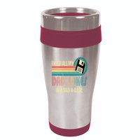 I Keep Dad Jokes In A Dad A Base Funny Fathers Day 16oz Travel Tumbler