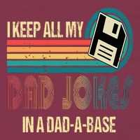 I Keep Dad Jokes In A Dad A Base Funny Fathers Day 16oz Travel Tumbler