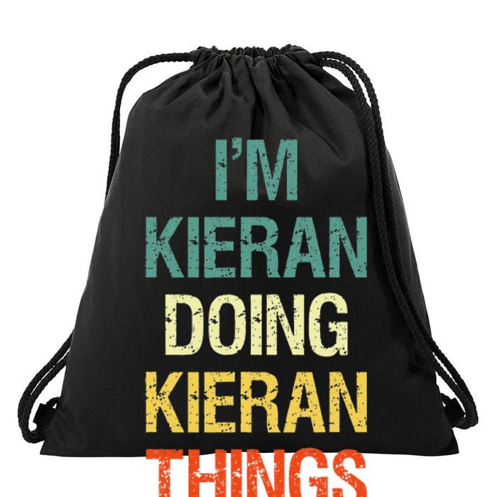 I'M Kieran Doing Kieran Things Personalized First Name Gift Drawstring Bag