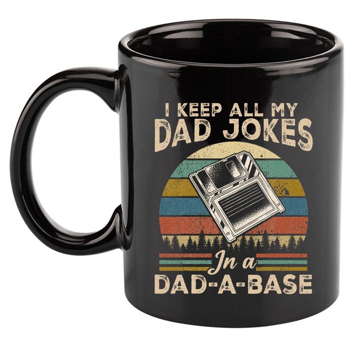 I Keep Dad Jokes In A Dad A Base 11oz C Handle Ceramic Mug