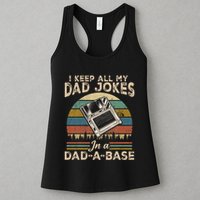 I Keep Dad Jokes In A Dad A Base Womens Tank Top