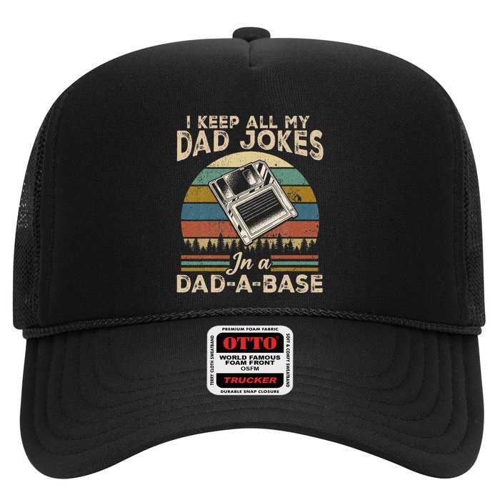 I Keep Dad Jokes In A Dad A Base Trucker Hat
