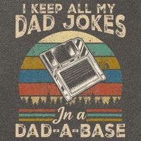 I Keep Dad Jokes In A Dad A Base Cotton Canvas Backpack