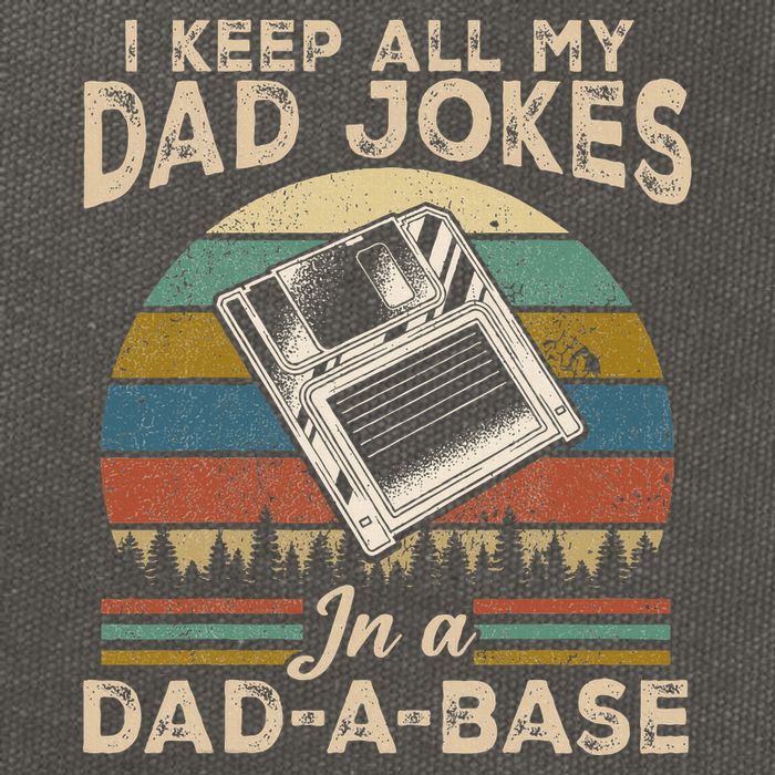 I Keep Dad Jokes In A Dad A Base Cotton Canvas Backpack