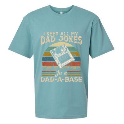 I Keep Dad Jokes In A Dad A Base Sueded Cloud Jersey T-Shirt
