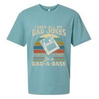 I Keep Dad Jokes In A Dad A Base Sueded Cloud Jersey T-Shirt