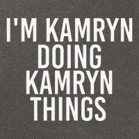 IM Kamryn Doing Kamryn Things Name Funny Birthday Gift Idea Cotton Canvas Backpack