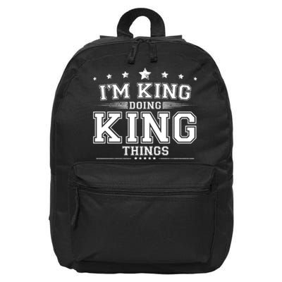 Im King Doing King Things 16 in Basic Backpack