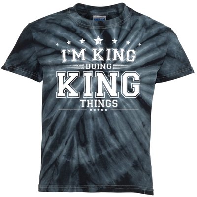 Im King Doing King Things Kids Tie-Dye T-Shirt