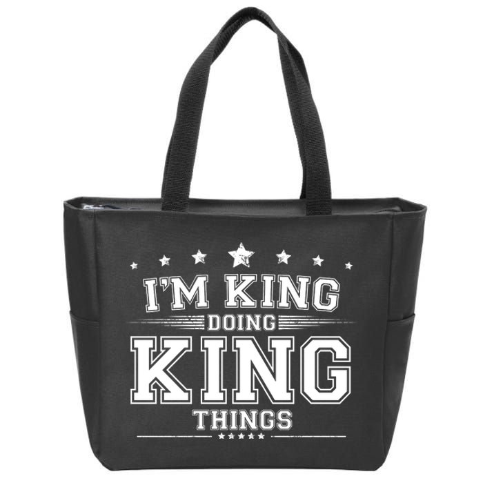 Im King Doing King Things Zip Tote Bag