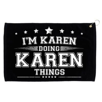 Im Karen Doing Karen Things Grommeted Golf Towel