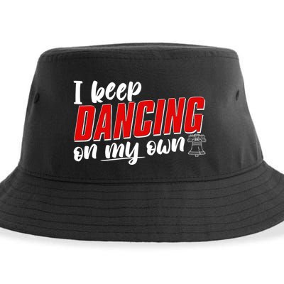 I Keep Dancing On My Own Philadelphia Baseball Sustainable Bucket Hat