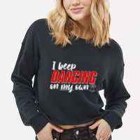 I Keep Dancing On My Own Philadelphia Baseball Cropped Pullover Crew