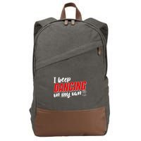 I Keep Dancing On My Own Philadelphia Baseball Cotton Canvas Backpack