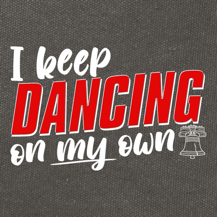 I Keep Dancing On My Own Philadelphia Baseball Cotton Canvas Backpack