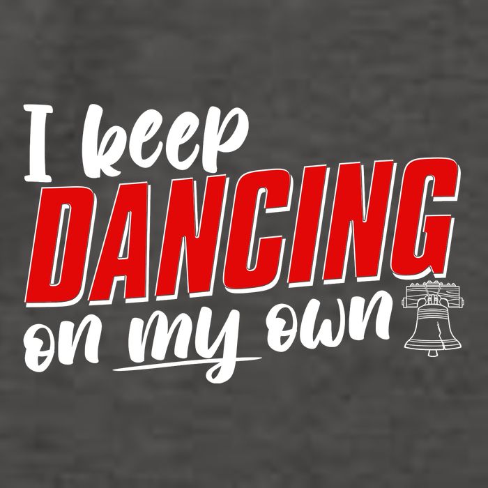 I Keep Dancing On My Own Philadelphia Baseball Vector Backpack
