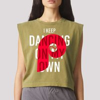 I Keep Dancing On My Own Philly Philadelphia Design Garment-Dyed Women's Muscle Tee