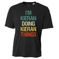 IM Kieran Doing Kieran Things Personalized First Name Gift Cooling Performance Crew T-Shirt