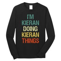 IM Kieran Doing Kieran Things Personalized First Name Gift Long Sleeve Shirt