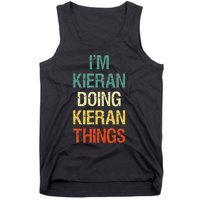 IM Kieran Doing Kieran Things Personalized First Name Gift Tank Top